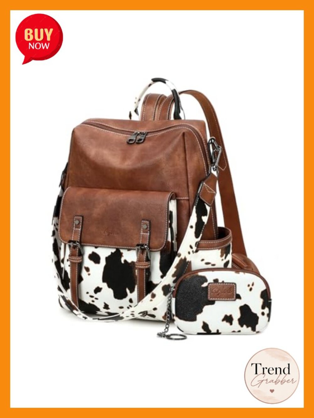 PU Leather Fashion Backpack Purse for Women, Designer Ladies Shoulder Bag Work
